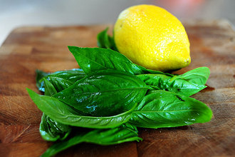 Pesto di basilico e limone