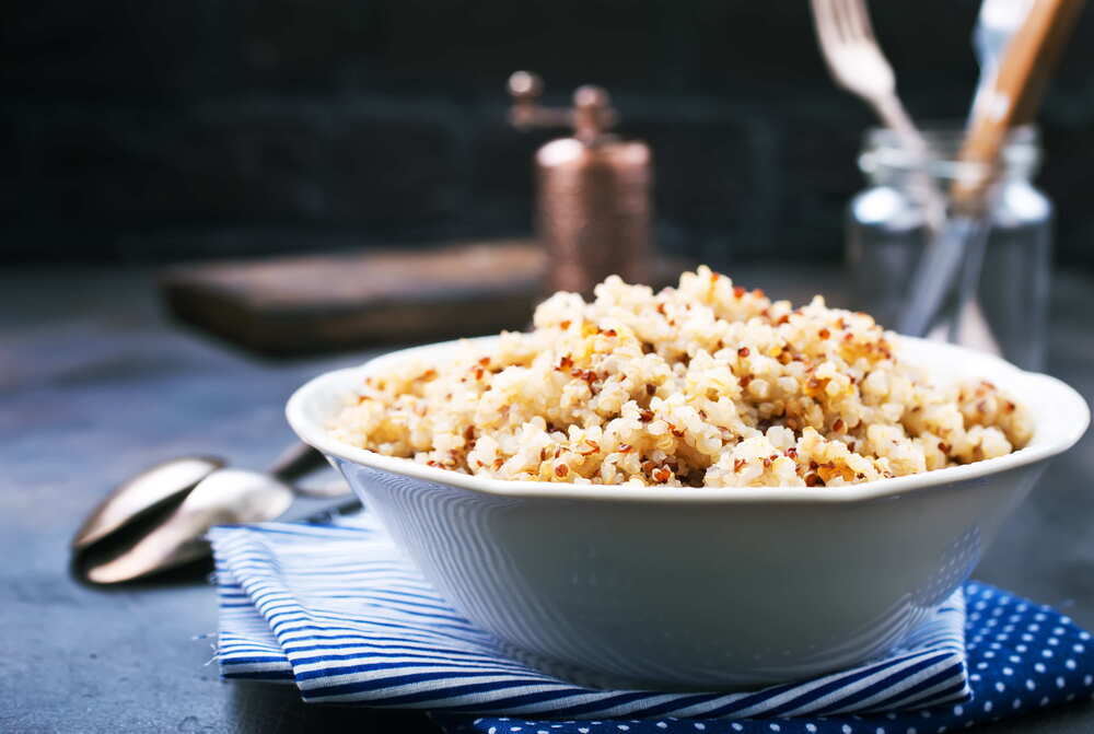Quinoa dell'impiegato frettoloso